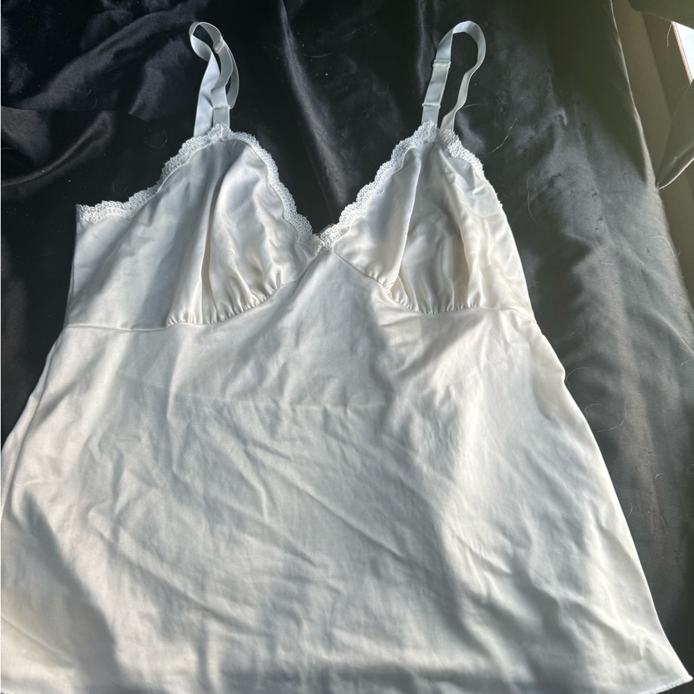 White cami Lacey top !